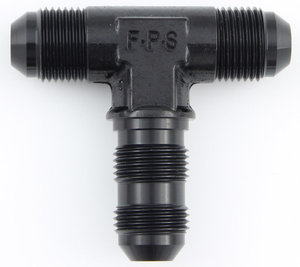 #10 Bulkhead Tee Fitting Black - Fragola Performance Systems 483410-BL