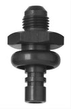 6an to Ford EFI .550 Shank Fitting Black - Fragola Performance Systems 491985-BL