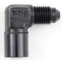 Load image into Gallery viewer, Fragola Performance Systems #4 Male x 1/8 FPT 90 Deg Gauge Adapter Inline