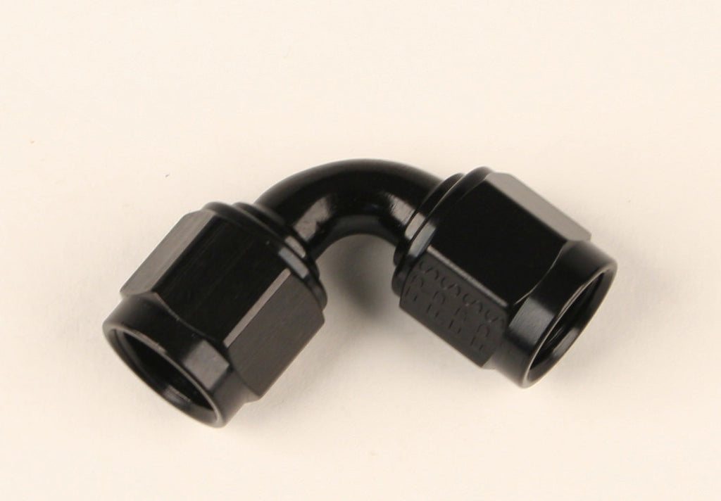 Fragola Performance Systems 4an Female 90-Degree Coupler Fitting Black