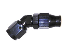 Load image into Gallery viewer, Fragola Performance Systems Hose Fitting #12 45 Deg PTFE Black