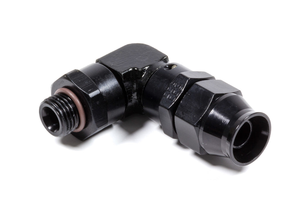 Fragola Performance Systems Hose Fitting #8 90 Deg to #6 ORB PTFE Black