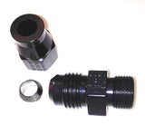 10AN Male to 5/8in Tube Adapter Fitting  Black - Fragola Performance Systems 892010-BL