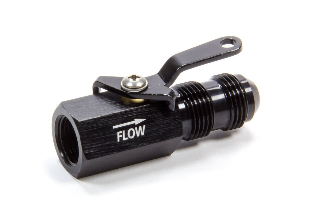 Fragola Performance Systems #8 Shut off Valve Black Female Inlet/Male Outlet