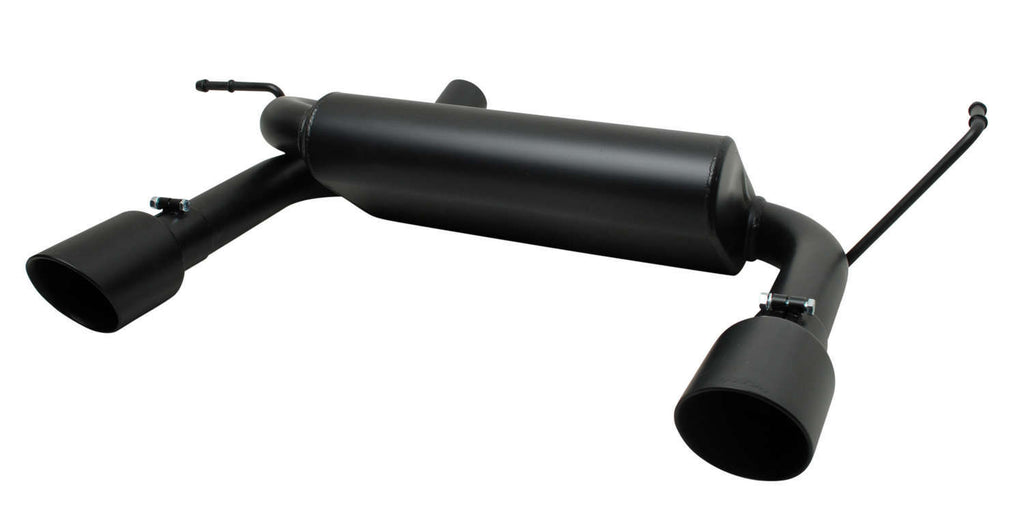 Cat-Back Dual Split Exha ust System Black Ceramic - Gibson Performance Exhaust 17303-B