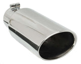 Stainless Double Walled Oval Exhaust Tip - Gibson Performance Exhaust 500437