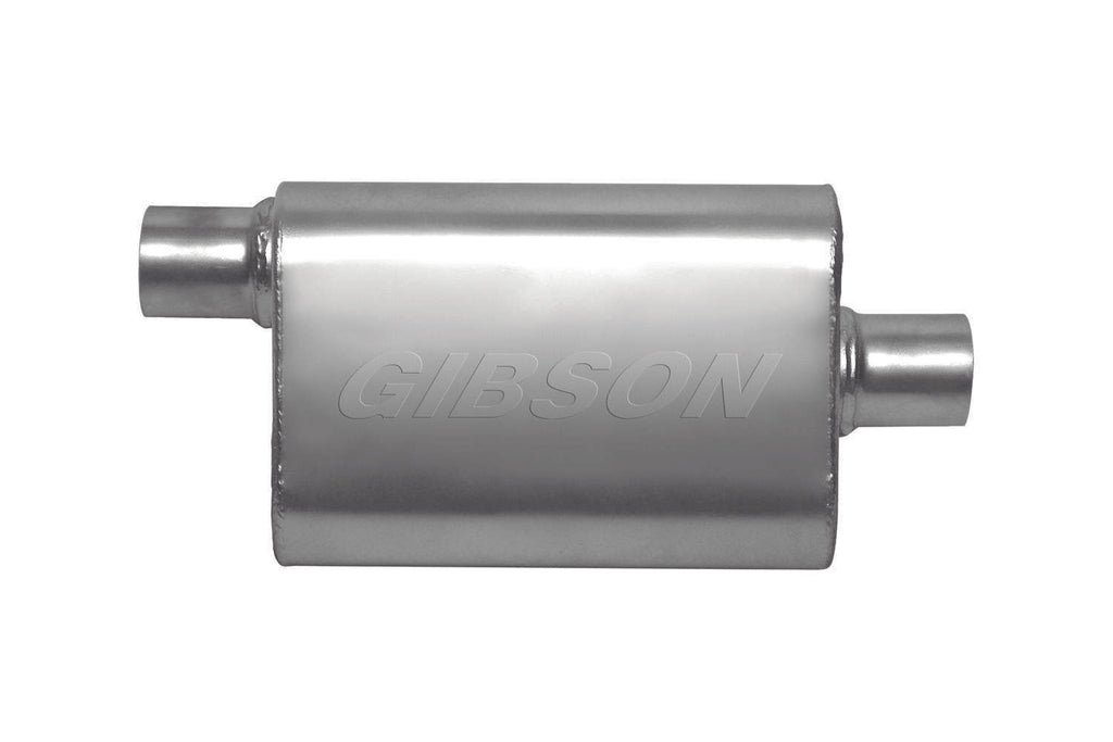 CFT Superflow Offset/Cen ter Oval Muffler Stainle - Gibson Performance Exhaust 55140S
