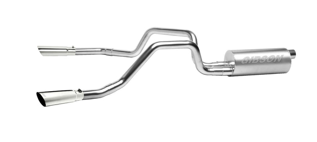 Cat-Back Dual Split Exhaust System; Aluminized  -  Gibson Performance Exhaust 5560