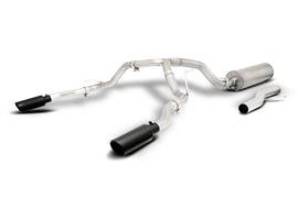 Black Elite Cat-Back Dual Split Exhaust System; Stainless  -  Gibson Performance Exhaust 65682B