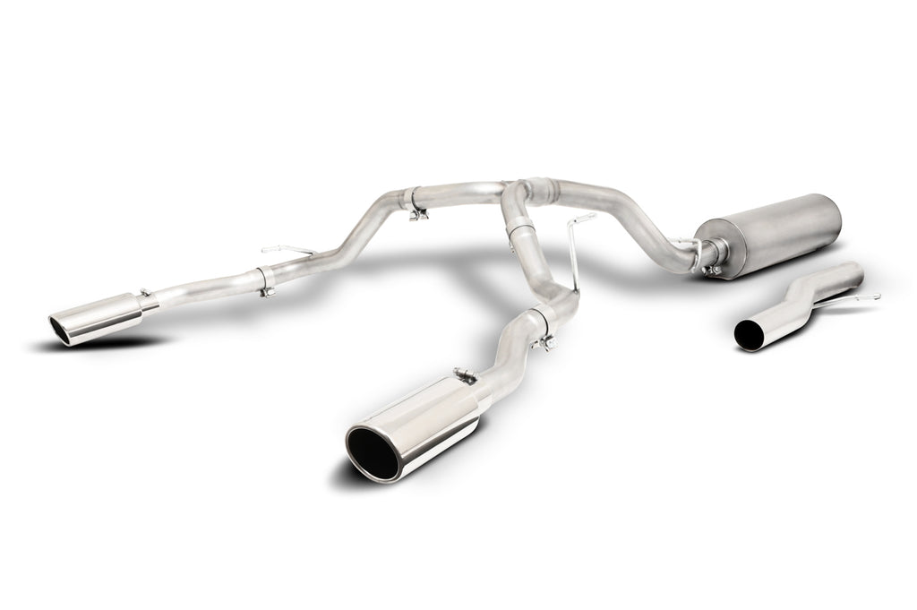 Cat-Back Dual Split Exhaust System; Stainless  -  Gibson Performance Exhaust 65682