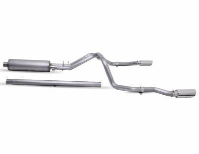 Cat-Back Dual Split Exhaust System; Stainless  -  Gibson Performance Exhaust 65699