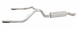 Cat-Back Dual Split Exha ust System  Stainless - Gibson Performance Exhaust 66568