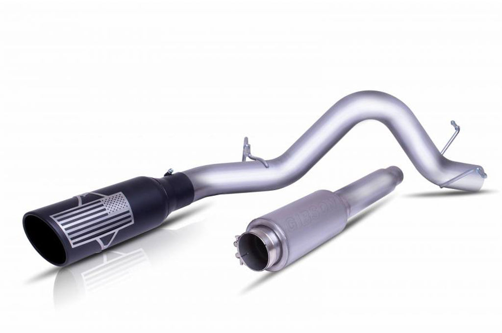 Patriot Flag; Series Cat-Back Single Exhaust System; Stainless  -  Gibson Performance Exhaust 70-0041