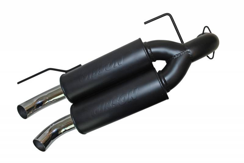 Polaris UTV Dual Exhaust; Black Ceramic  -  Gibson Performance Exhaust 98014