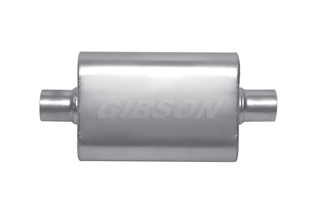 Stainless Steel Muffler 2.5in Offset/Center - Gibson Performance Exhaust BM0101