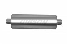 Load image into Gallery viewer, MWA 3.0in Center/Center 5.0in Round Muffler SS - Gibson Performance Exhaust BM0114