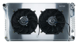 68-72 A-Body Aluminum Radiator Automatic Transmission Dual 12 Inch W/12 Inch Fan Kit Cold Case Radiators