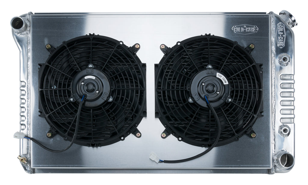 78-88 GM G-Body Aluminum Radiator And 12 Inch Dual Fan Kit AT (exc. GN) Cold Case Radiators