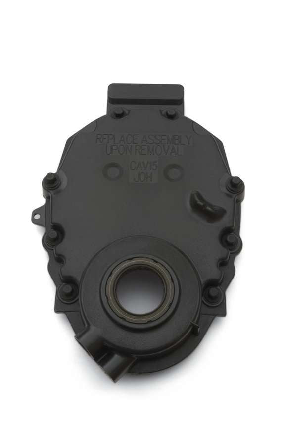 SBC Front Timing Cover - Black Plastic - Chevrolet Performance Parts 12562818