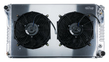 Load image into Gallery viewer, 77-87 Chevy/GMC Pickup Truck 21 Inch Aluminum Radiator and 14 Inch Fan Kit Cold Case Radiators