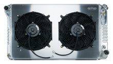 Load image into Gallery viewer, 67-76 Chevy GMC Pickup Truck Aluminum Radiator And 12 Inch Fan Kit AT Cold Case Radiators