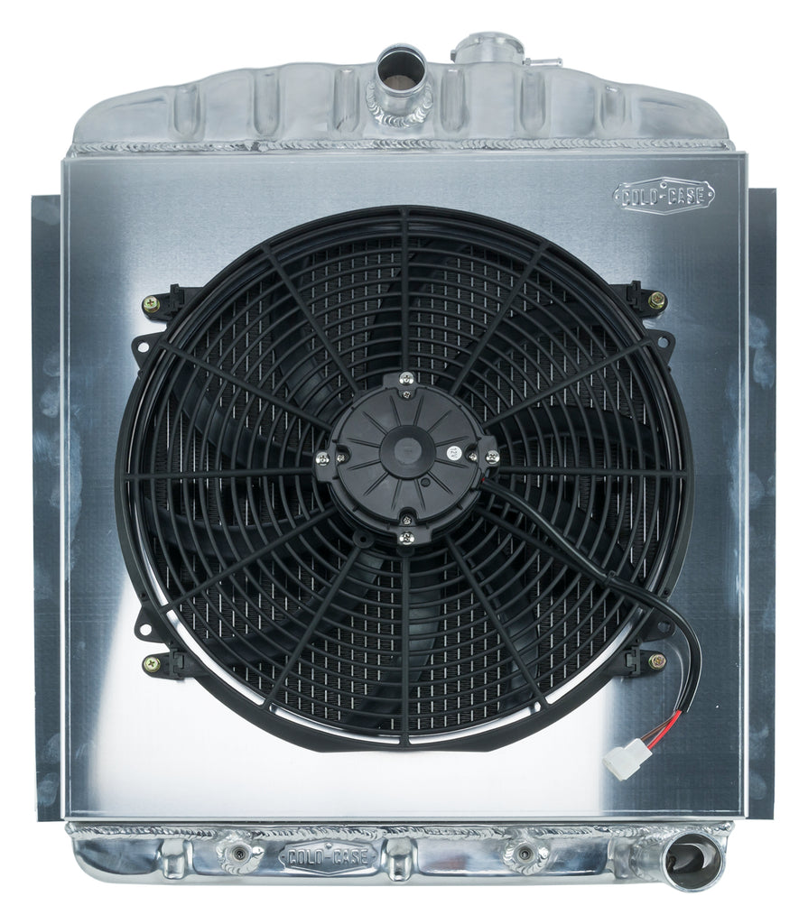 47-54 Chevy Truck Aluminum Radiator And 16 Fan Kit Cold Case Radiators