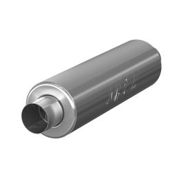 3 Inch Exhaust Pipe ID Inlet/Outlet 26 Inch Single Chambered Muffler Aluminized Steel MBRP