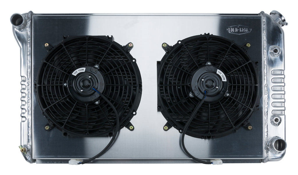Firebird Radiator 70-81 Firebird Auto Transmission Aluminum And 12 Inch Dual Fan Kit Cold Case Radiators