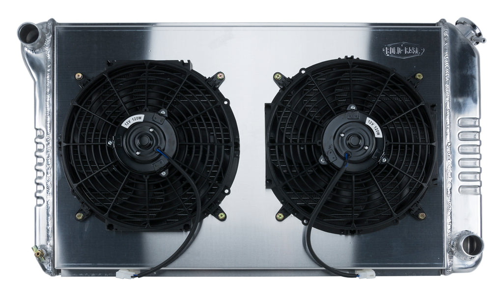 Firebird Radiator 70-81 Firebird Manual Transmission Aluminum And 12 Inch Dual Fan Kit Cold Case Radiators