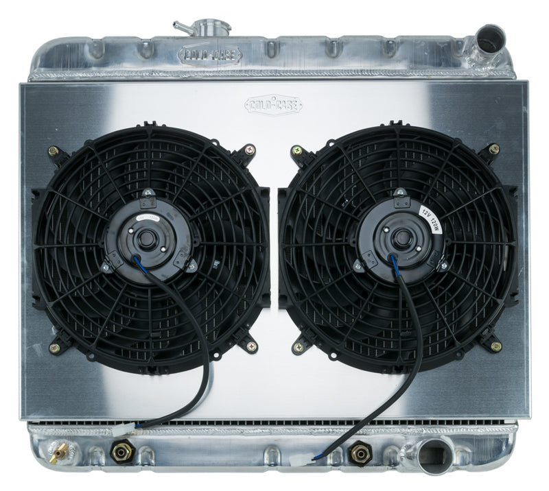 64-65 GTO w/ AC AT Aluminum Performance Radiator Dual Fan Kit Cold Cae Radiators
