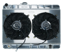 Load image into Gallery viewer, 66-67 GTO Aluminum Radiator And 12 Inch Dual Fan Kit W/O AC MT Cold Case Radiators