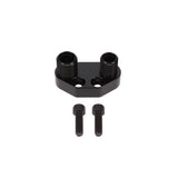 Top Street Performance A/C Compressor Manifold; Sanden SD-7 Style; Black Straight