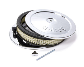 Chrome 10in Air Cleaner Assembly - Holley 120-145