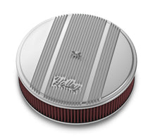 Load image into Gallery viewer, 14x3 Die Cast Finned Alm Air Cleaner  Polished - Holley 120-151