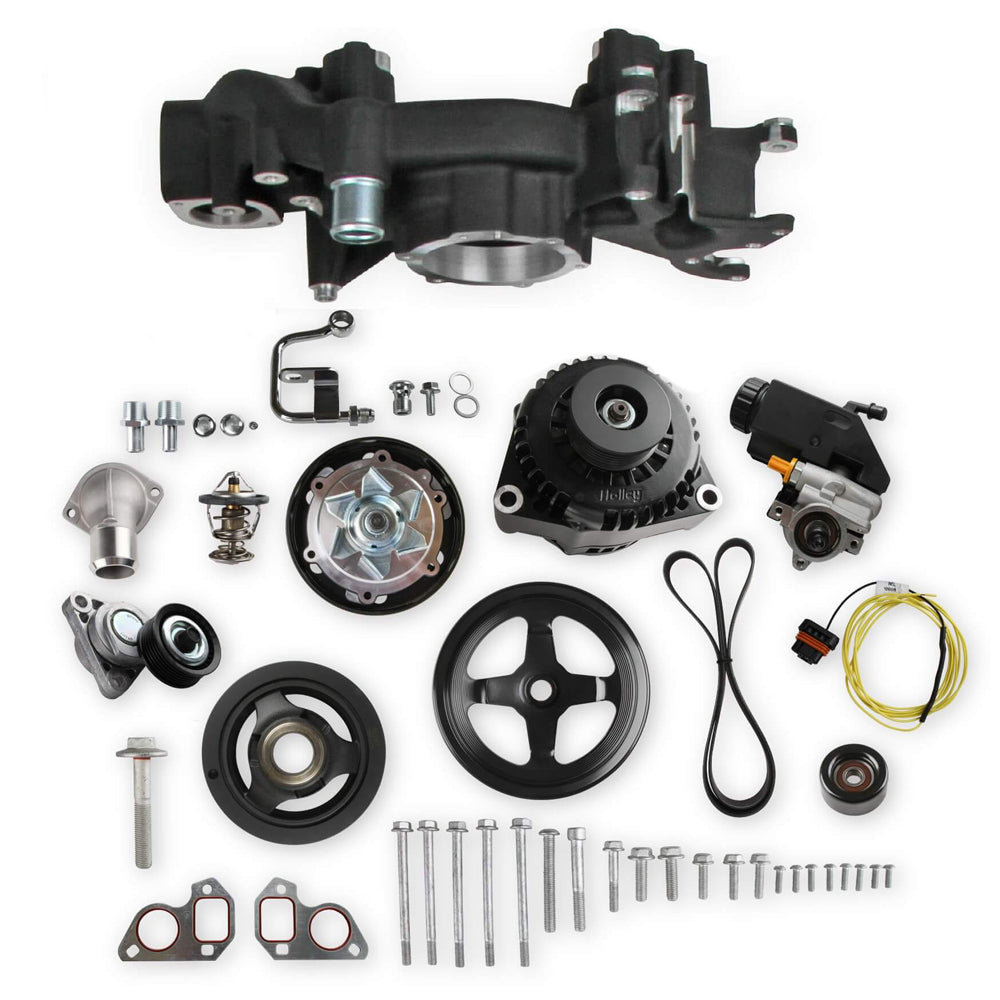 Holley Holley Mid-Mount Race Accessory System-Black Finish