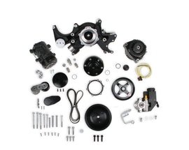 Holley Small Block Chevy Mid-Mount Complete Accessory System- Black Finish