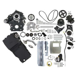 - With Holley Swap Oil Pan and Pump - Complete Kit - Black  -  Holley 20-340BK