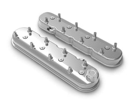 Holley Tall LS Valve Covers w/ Coil Mounting Posts, Cast Aluminum - Polished Finish