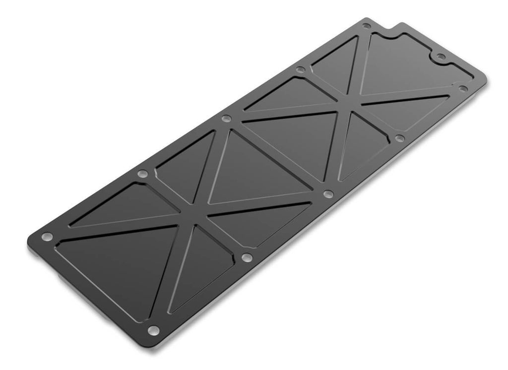 Holley GM LS2/LS3/LS7/LSX Trussed Valley Cover, Black Anodized Finish