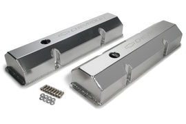 Billet Rail Fab. Alm Valve Covers  w/Oil Cap - Holley 241-287