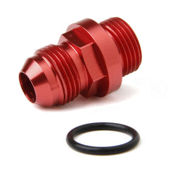 Fuel Inlet Fitting Short 8an to 8 ORB Red - Holley 26-143-2