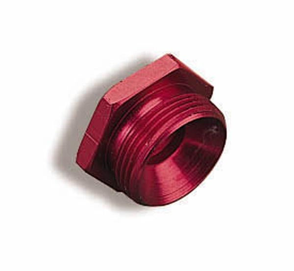 Fuel Inlet Plug Aluminum Anodized 7/8-20  -  Holley 26-76