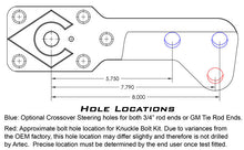 Load image into Gallery viewer, Aluminum Ultimate Dana 60 High Steer Arms - 6-Hole w/ Keyway - Pair Artec Industries