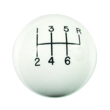 Load image into Gallery viewer, Classic 6-Speed Shift Knob White (3/8-16) - Hurst 1630040