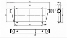 Load image into Gallery viewer, BOOST Products Competition Intercooler 600HP 22" x 12" x 3" with 2-3/8" I/O OD