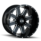 Ion Alloy ION 141 141 GLOSS BLACK MILLED 18X9 8-170 18MM 125.2MM
