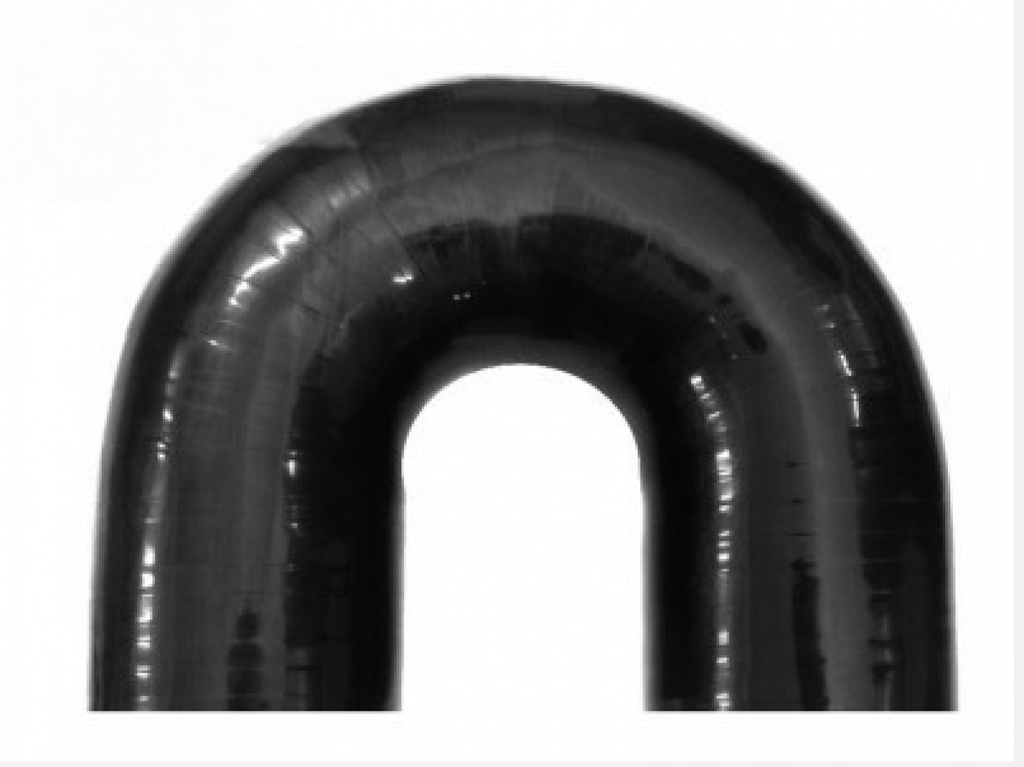 BOOST Products Silicone Elbow 180 Degrees, 3-1/8" ID, Black