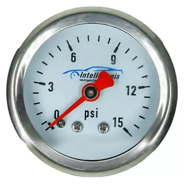 Fuel Pressure Gauge 1-1/2in Dia  0-15 PSI  -  Intellitronix AFP01