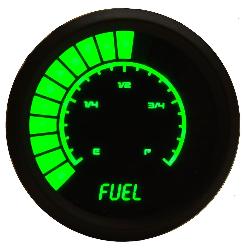 2-1/16 Analog Bargraph Fuel Level Gauge  -  Intellitronix B9016G