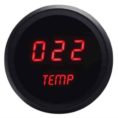 2-1/16 LED Digital Water Temp Gauge 18-255 Degr  -  Intellitronix M9113R